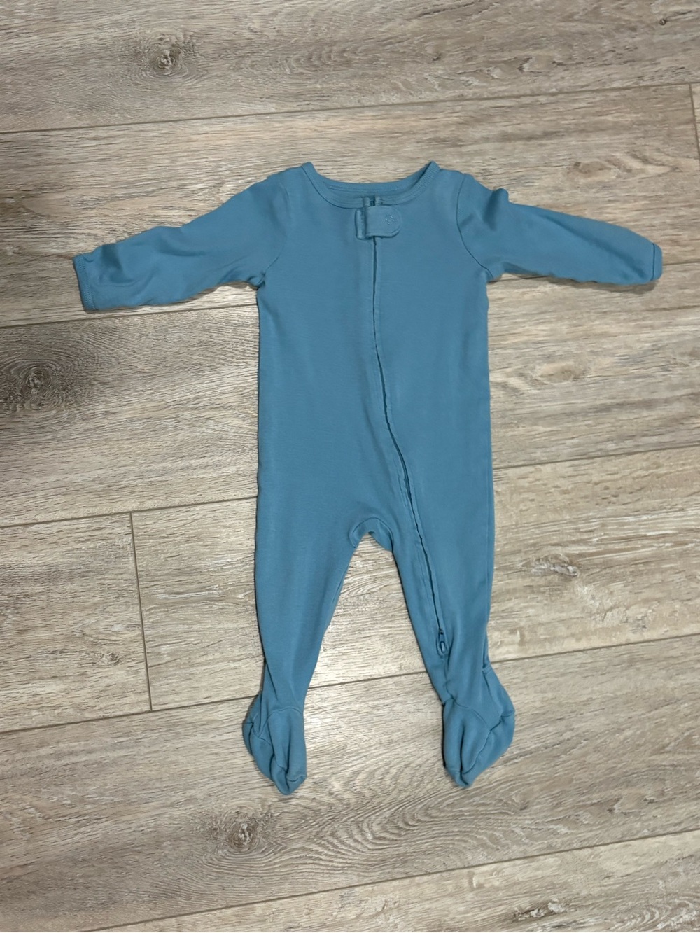 OKIE DOKIE | Blue Footed One-Piece Zipper Pajamas
